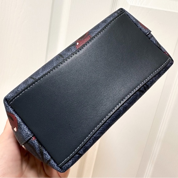 Coach City Mini Tote Signature Coated Canvas Cherry Print Tote NWT - Picture 6 of 11